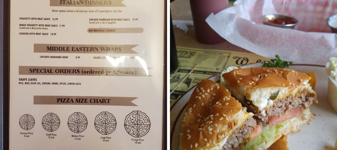 Brownie's House of Pizza Menu
