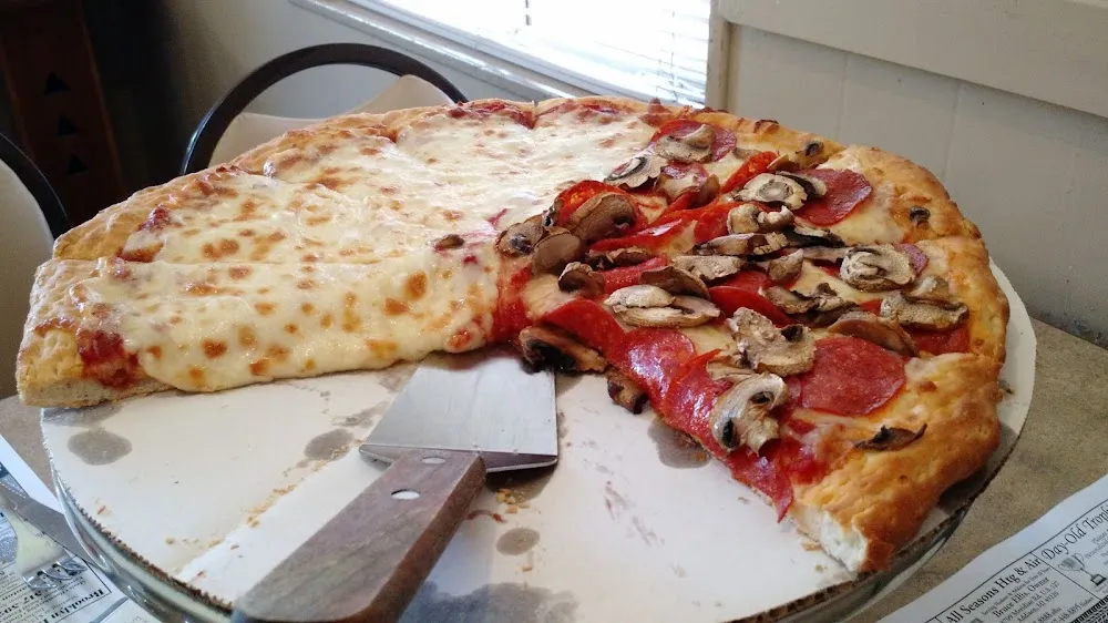 Half Extra Cheese Half Pepperoni